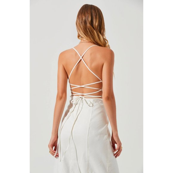 NWT ASTR Women's Brayden Strappy Back Midi Dress - Picture 5 of 10
